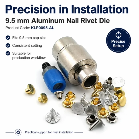 9.5 mm Aluminum Nail Rivet Setting Die – Installation Tool for Heavy-Duty Production