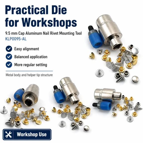9.5 mm Aluminum Nail Rivet Setting Die – Installation Tool for Heavy-Duty Production