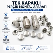 Tek Kapaklı Perçin Montaj Aparatı – 12 mm Kapak Çaplı KLP00R54-11