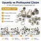 Çift Kapaklı Perçin Montaj Aparatı – 12 mm Kapak Çaplı KLP00R54-11CFT, çelik gövdeli, çanta, deri, kemer ve tekstil