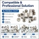 Çift Kapaklı Perçin Montaj Aparatı – 12 mm Kapak Çaplı KLP00R54-11CFT, çelik gövdeli, çanta, deri, kemer ve tekstil
