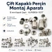 Çift Kapaklı Perçin Montaj Aparatı – 12 mm Kapak Çaplı KLP00R54-11CFT