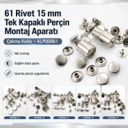 61 Rivet 15 mm (0.59") Cap Single Cap Rivet Setting Die – Installation Tool KLP00R61