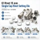 61 Rivet 15 mm Kapak Tek Kapaklı Perçin Montaj Aparatı - Çakma Kalıbı KLP00R61, çanta, kemer ve deri ürünleri için özel