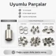 61 Rivet 15 mm Kapak Tek Kapaklı Perçin Montaj Aparatı - Çakma Kalıbı KLP00R61, çanta, kemer ve deri ürünleri için özel