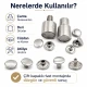 61 Çift Kapaklı Rivet 15 mm Kapak / 12 mm Alt Kapak Perçin Montaj Aparatı – Çakma Kalıbı