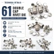 61 Çift Kapaklı Rivet 15 mm Kapak / 12 mm Alt Kapak Perçin Montaj Aparatı – Çakma Kalıbı