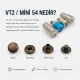 10 mm VT2 çıt çıt montaj aparatı - çakma kalıbı, deri cüzdan ve aksesuar projeleri için ideal