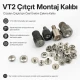 VT2 Çıtçıt Montaj Kalıbı - Cüzdan Çıtçıtı Çakma Kalıbı KLP054VT2, cüzdan ve çanta montajı için yüksek kaliteli metal yapıda