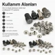 VT2 Çıtçıt Montaj Kalıbı - Cüzdan Çıtçıtı Çakma Kalıbı KLP054VT2, cüzdan ve çanta montajı için yüksek kaliteli metal yapıda