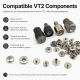 VT2 Çıtçıt Montaj Kalıbı - Cüzdan Çıtçıtı Çakma Kalıbı KLP054VT2, cüzdan ve çanta montajı için yüksek kaliteli metal yapıda