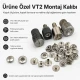 VT2 Çıtçıt Montaj Kalıbı - Cüzdan Çıtçıtı Çakma Kalıbı KLP054VT2, cüzdan ve çanta montajı için yüksek kaliteli metal yapıda