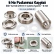 8 mm 5 No Paslanmaz Kuşgözü Elde Vurmalı Delme ve Çakma Aparatı KLP2IN1-05