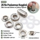 12 mm 26 No Paslanmaz Kuşgözü Elde Vurmalı Delme ve Çakma Aparatı KLP2IN1-26