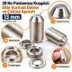 13 mm (0.51 in) Stainless Steel Eyelet Hand Punch and Setting Tool KLP2IN1-28