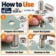 13 mm (0.51 in) Stainless Steel Eyelet Hand Punch and Setting Tool KLP2IN1-28