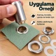 No 31 paslanmaz kuşgözü elde vurmalı delme ve montaj aparatı