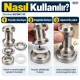 28 mm 34 No Paslanmaz Kuşgözü Elde Vurmalı Delme ve Çakma Aparatı KLP2IN1-34