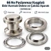 40 mm 66 No Paslanmaz Kuşgözü Elde Vurmalı Delme ve Çakma Aparatı KLP2IN1-66