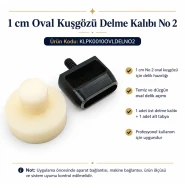 1 cm No 2 Oval Kuşgözü Delme Kalıbı KLPK0010OVLDELNO2