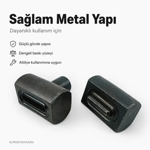 1 cm Oval Eyelet Setting Die for Oval Grommet Installation, high-quality metal punch for textiles, leather, and paper