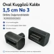 1.5 cm Oval Eyelet Setting Die for Grommet Installation, Metal Construction, Compatible with Various Materials