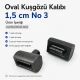 1.5 cm Oval Eyelet Setting Die for Grommet Installation, Metal Construction, Compatible with Various Materials
