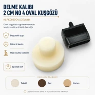 2 cm No 4 Oval Kuşgözü Delme Kalıbı KLPK0020OVLDELNO4