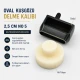 25 mm Oval Eyelet Drilling Die made of high-quality metal for precise punching and clean installation on fabric, leather