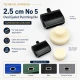 25 mm Oval Eyelet Drilling Die made of high-quality metal for precise punching and clean installation on fabric, leather