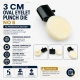 30 mm Oval Eyelet Punching Die for grommet installation, high-quality metal construction, ergonomic design, suitable for
