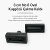 3 cm / 1.18 in Oval Eyelet Setting Die for Oval Grommet Installation KLPK0030OVLNO6