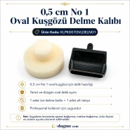 0,5 cm No 1 Oval Kuşgözü Delme Kalıbı KLPK007OVLDELNO