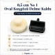 Oval Eyelet Punching Die 5 mm / 0.20 in for installing oval grommets on various materials