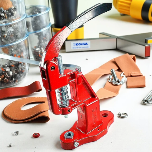 Tulumba El Presi Kuşgözü Çıtçıt Kumaş Kaplama Düğme Uygulama Makinası M0099