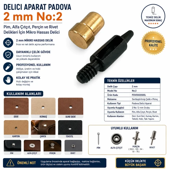 Delici Aparat - Padova 2 mm No 2 PDV00020DEL