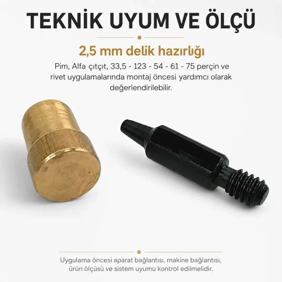 Delici Aparat Padova 2,5 mm - Mikro Delici, Sertleştirilmiş Çelik, Aksesuar Yapımı İçin Uygun