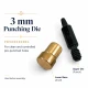 3 mm hole cutter for leather, fabric and craft materials, precision tool for detailed crafting
