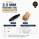 3.5 mm Hole Cutter - Precision Punch Tool for Crafts and Accessories
