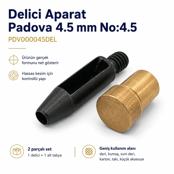 4.5 mm Hole Cutter for precise punching in leather and fabric