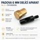 Padova Delici Aparat 6 mm - Deri ve tekstil malzemelerinde geniş delikler açmak için özel tasarlanmış, sertleştirilmiş
