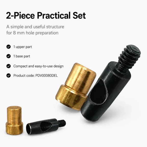 Padova 8 mm delici aparat, çelik uçlu, kumaş ve deri için hassas kesici