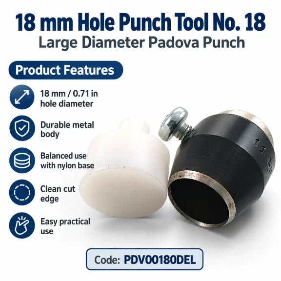 18 mm büyük çap delik açma aparatı PDV00180DEL