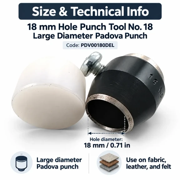 18 mm büyük çap delik açma aparatı PDV00180DEL