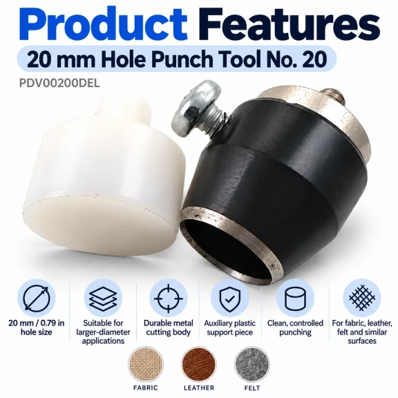 20 mm büyük çap delik açma aparatı PDV00200DEL