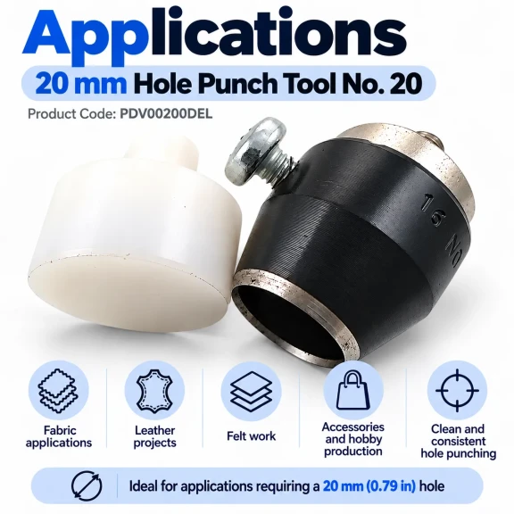 20 mm büyük çap delik açma aparatı PDV00200DEL