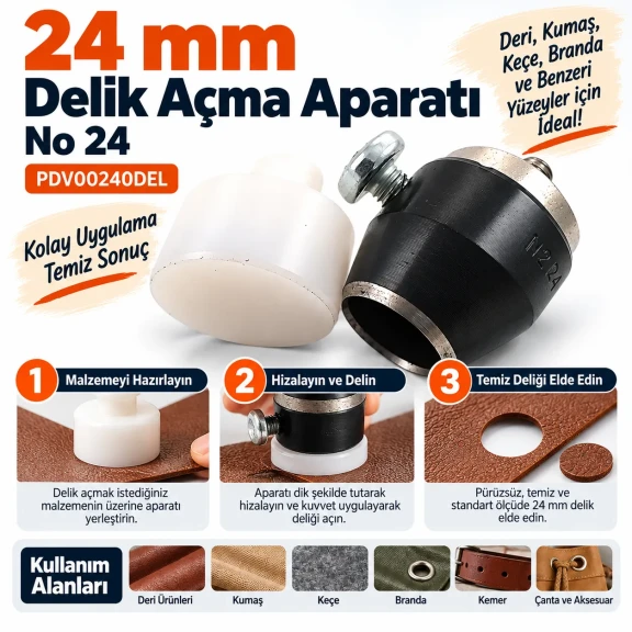 24 mm delik açma aparatı PDV00240DEL