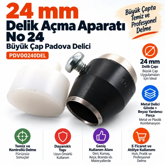 24 mm delik açma aparatı PDV00240DEL