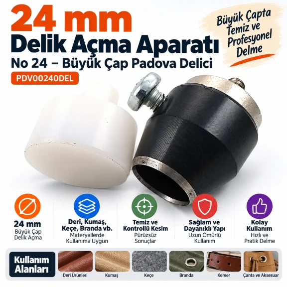 24 mm delik açma aparatı PDV00240DEL