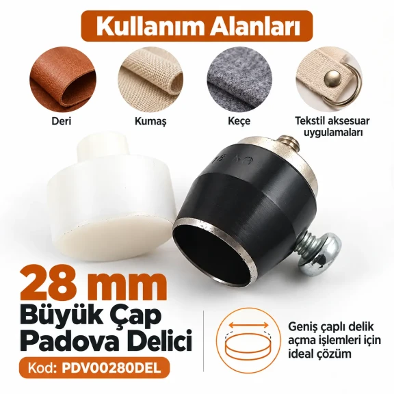 28 mm Dairesel Kesim Aparatı PDV00280DEL 28 mm delik açma aparatı PDV00280DEL